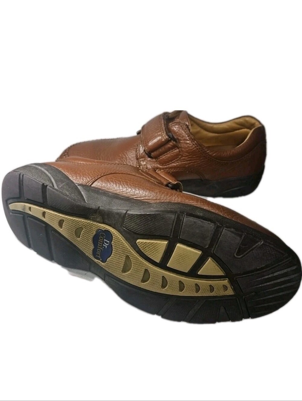 DrComfort Scott Leather Men Sz:10.5XW Shoe Diabetic Ortho Gorp Walk👞Brn 9020(7B